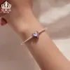 Contas Coração Roxo Sonhador Clássico Aifuler, Material de Cobre, Acessórios de Contas Soltas DIY Modernos e Românticos em Formato de Coração