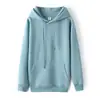 Sudadera con capucha de color liso nueva para Otoño e Invierno para Hombres y Mujeres, Top Básico Holgado y Versátil de Moda