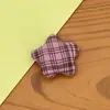 Accesorios para Joyería de Corazón a Cuadros Retro Estrella de Cinco Puntas DIY Pasador para el Cabello Zapatos y Calcetines Accesorios para el Cabello Bolsas Broches de Tela