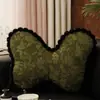 Cojín Almohada de Lazo de Gama Alta 2025 Nuevo Cojín Sala de Estar Dormitorio Sofá Soporte Lumbar de Lujo Accesible Almohada para la Espalda