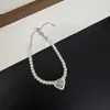 Colar de Coração com Gotejamento de Óleo e Zircônia Microincrustada em Forma de Cruz, Pulseira e Gargantilha de Personalidade Única High-End de Nicho
