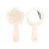 Peine de Aire con Espejo para Uso Doméstico de Mujer, Lindo Peine Masajeador de Meridianos, Peine Alisador para Cabello Largo y Rizado, Peine de Cojín de Aire para Peluquería