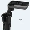 Porta-copos Multifuncional para Carro com Base Elevada Estável e Mesa Dobrável para Console Central para Armazenamento e Organização de Bebidas