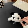 Pinza para el pelo de peluche de panda lindo de otoño e invierno de Douyin en la parte posterior de la cabeza Pinza de pelo de dibujos animados Pinza de tiburón Accesorios para el cabello Tocado