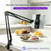 Soporte de escritorio para micrófono transfronterizo de Amazon, tarjeta de sonido, soporte para secador de pelo, accesorios de soporte metálico multifuncional para transmisión en vivo