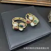 Pulsera nueva de piedra bruta de perla barroca natural, joyería de cristal de ágata irregular de nicho, suministro de brazalete abierto