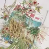 56*28cm Bordado de Gaze Lantejoulas Bordado de Fênix Patch de Tecido Fantasia de Performance Étnica Acessórios DIY Multicolorido Nenhum