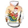 AliExpress comercio exterior transfronterizo Navidad hombres manga larga top estampado de dibujos animados con capucha suéter de hombre venta directa de fábrica