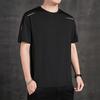 Playera de Seda de Hielo para Hombre Verano Delgada para Papá 2024 Nuevo Estilo Transpirable Deportes Mediana Edad Sensación de Hielo Manga Corta para Hombre Padre