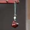 Sandália Barbie Sândalo Verde Jacarandá Escultura Coelho de Orelhas Caídas Fofo Corrente para Celular Chaveiro Pingente para Mochila de Casal