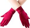 Guantes Blancos de Joyería Satén de Seda Super Largos Protección Solar Alta Gama Fotográficos Elásticos Etiqueta Joyería Vestido Negro Supervisión Compra