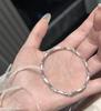 Nueva Pulsera de Bambú Cepillado Estilo Chino para Mujer, Diseño Retro de Lujo Ligero Estilo Nacional, Pulsera Versátil Chapada en Plata, Artículo Caliente Estilo Nacional