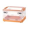 Caja plegable transparente portátil grande para exteriores, resistente al polvo, para guardar ropa del hogar, aperitivos, juguetes y libros.