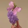 Hada Azul ~ Hada Original Multitud Pequeña Mariposa Azul Morada Flor de Amor Pasador Pinza de Plátano Accesorios para el Cabello