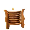 Porta-copos de Chá, Tapete de Chá Kung Fu, Conjunto de Porta-xícaras de Chá, Bandeja de Chá, Tapete de Isolamento Térmico, Tapete de Bambu, Bandeja de Chá, Acessórios para Cerimônia do Chá, Utensílios de Bambu