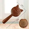 Pente de Sandália Esculpida em Desenho Animado com Cabeça de Almofada de Ar Pente de Massagem Meridianos Pente de Bolsa de Ar de Madeira Crânio Alto Artefato Fofo