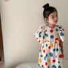 Conjunto de Verano para Niños Niños 2026 Nuevo Elegante de Lunares Algodón Puro Vestido para Niñas Ropa para Hermanos