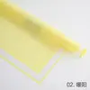 Ropa Floral Papel de Envoltura de Flores Impermeable, Marco Simple de Luna Hielo Agua Borde de Película Opp, Materiales de Empaque de Película de Gelatina Semitransparente ¡Ahora Disponibles!