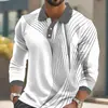 Camisa Polo de Botones para Hombre de Exportación Europea y Americana Nueva Moda Estampada en 3D Casual para Exteriores con Cuello Polo Transpirable