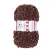 Bola de lana de 100 g con bucle de terciopelo para tejer a mano, ideal para hacer gorros, bufandas y muñecas.