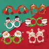 Decoración para Pastel de Navidad 2025 Oso Conejo Bolsa de Cuatro Piezas Caja de Empaque Caja de Empaque de Postre Cuadrada de Dibujos Animados