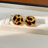 Aretes cuadrados de acetato con poste de plata chapado en oro real, estilo vintage, elegantes y lujosos, aretes de alta gama para mujer