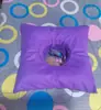 Almohada Larga para Salón de Belleza, Almohada en Forma de O, Almohada con Agujero para Cabecera, Almohada Facial Redonda, Extraíble y Lavable, Venta Directa del Fabricante