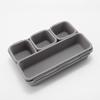 Caja de almacenamiento de plástico de escritorio para artículos diversos, multi-rejilla, combinación libre, caja organizadora, hogar, estudiante, caja de almacenamiento para cajones, caja con compartimentos