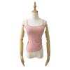 2023 nova camisola quente para afinar o corpo feminina com expansão externa escovada, colete irregular, top básico slim feminino com bojo
