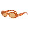Gafas de sol ovaladas de montura pequeña europeas y americanas para mujer cara pequeña cara romboide moderna foto chica popular gafas de sol costa oeste protección solar