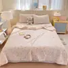 Colcha de verano de algodón tejido de soja, colcha de verano fresca, colcha de aire acondicionado, diseño fino de dibujos animados, lavable a máquina, colcha de regalo, disponible para venta al por mayor y dropshipping