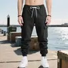 Pantalones de Trabajo Estilo Primavera y Otoño para Hombre de Amazon Europeo y Americano, Color Sólido, Multibolsillos, Moda Holgada, Deportivos Casuales con Puño