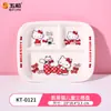 Wuhe Vermelho Hello Kitty Melamina Louça Sanrio Autêntico Anti-Queda e Anti-Escaldante Criativo Desenho Animado Tigelas, Pratos e Copos Infantis