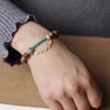 Pulsera Auténtica Natural de Aquilaria Chinan con Perla de Cera de Abeja Turquesa Pulsera de Cuentas Pulsera de Madera Vintage de Nicho