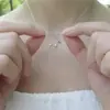 Versión Coreana del Nuevo Collar de Pequeño Alce, Lindos Cuernos Navideños Tridimensionales, Cadena de Clavícula Personalizada Moderna Versátil