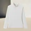 Outono Mais Vendido Esportivo Feminino Outdoor Corrida Manga Longa Secagem Rápida Gola Alta Pulôver Zíper Top Roupa de Yoga Top de Manga Longa