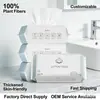 Toallas Faciales Desechables, Hechas a Medida, 100% Algodón, 100% Fibra Vegetal, Totalmente Etiquetadas en Inglés, para Uso Transfronterizo, Pedido Mínimo de 100 Paquetes