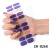 Pó de cebola Zhengxiang 22 adesivos de unha atacado Europeu e Americano Película de esmalte de unha adesivos de unha cor sólida estilo simples adesivos de unha de comércio exterior