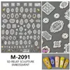 Adesivos de Unha Fofos Rosa e Branco com Novo Relevo e Laços Transfronteiriços Adesivos de Laços Simples e Doces para Manicure