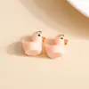 Explosões Transfronteiriças Acessórios de Resina DIY Brincos Pingente de Pato Fofo Simulation Colar Pingente para Bolsa Pulseira