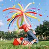 Globos de fuegos artificiales de tira larga de color dopamina para exteriores, accesorios para fotos infantiles, montaje de decoración de cumpleaños para niños y niñas