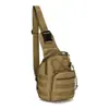 Fábrica em estoque Bolsa de equitação de lona camuflada para esportes ao ar livre Bolsa pequena para pendurar no peito Bolsa de ombro único Bolsa tática para peito ao ar livre