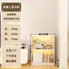 Estante de Aço Doméstica Prateleira de Armazenamento de Chão Sala de Estar Camadas Múltiplas Sanduíche Estante de Livros Infantis Armário de Armazenamento Simples Armário de Armazenamento