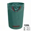 Bolsa para recolección de hojas de jardín, uso en jardín exterior y parque, gran capacidad, para recolectar malas hierbas, ramas y hojas caídas, bolsa de almacenamiento plegable