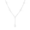 Amigos Collar de Perlas de Agua Dulce Estilo Rachel Gargantilla de Perlas Elegante Francesa Juego de Pendientes Largos
