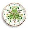 Reloj de Pared de Conocimiento de Salud para Control de Tiempo de Medicina Tradicional China Belleza Tradicional y Tienda de Terapia de Pies Reloj de Cuarzo Silencioso Reloj de Salud de Medicina Tradicional China