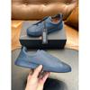 Zapatos Casuales de Negocios para Hombre de Nuevo Estilo 2024 Transfronterizos de Piel de Becerro Punta Redonda Tacón Plano Zapatos Ligeros Slip-On Zapatillas de Moda