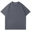 Camiseta de Trabajo Personalizada de Algodón Puro de Peso Pesado 230g, Uniforme de Clase Personalizado, Camisa Cultural de Cuello Redondo con Bordado, Texto Impreso, Logotipo y Patrón