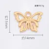 Pingente de Borboleta Estilo Coreano Acessórios DIY Liga Galvanizada Joias Colar Pulseira Brincos Pingente Único Pingente Duplo Pingente Pequeno