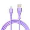 Cable de carga rápida de línea única de silicona con diseño de cola de pez para teléfono Apple Huawei Android C- C C- LPD66W Cable de datos de carga rápida